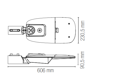 Faro stradale per esterno IP65 in alluminio con lenti in materiale autoestinguente , antiurto e anti-UV led 100W 15500LM 4000°k con CREPUSCOLARE STREETWAY Faro stradale per esterno IP65 in alluminio con lenti in materiale autoestinguente , antiurto e anti-UV led 100W 15500LM 4000°k con CREPUSCOLARE STREETWAY